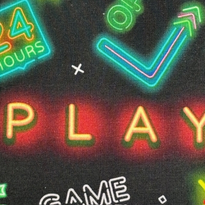 Jersey digital | NEON Sign | PLAY | schwarz